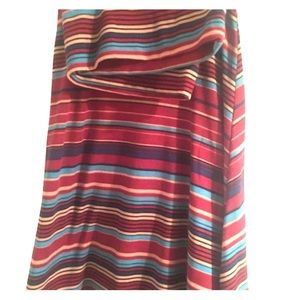 LuLaRoe Azure Skirt XL striped